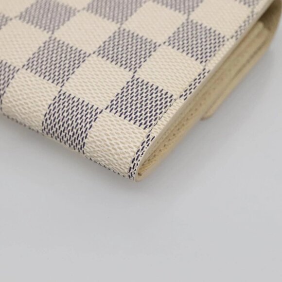 LOUIS VUITTON Damier Azur Portefeuille Sarah Long Wallet N61735 LV Auth 138500 - Picture 4 of 16